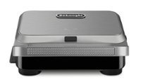 Angle Zoom. De'Longhi - Livenza Compact All-Day Indoor Electric Grill - Gray.