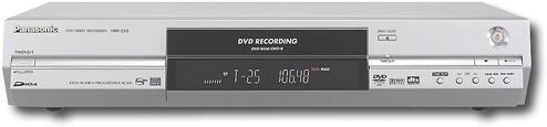 Front Standard. Panasonic - Progressive-Scan DVD Recorder - Silver.