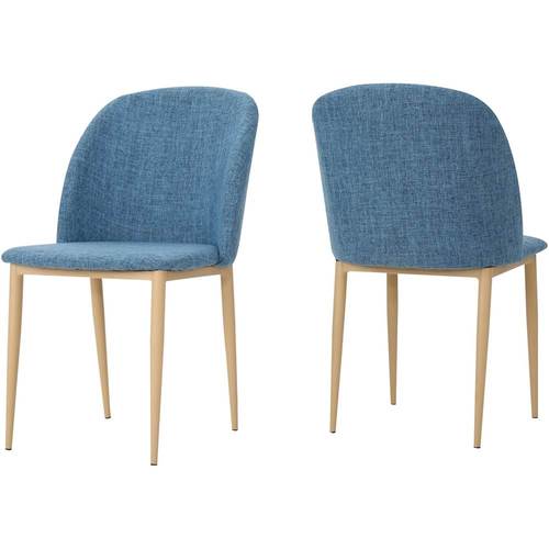 Noble House - Bartley Dining Chair (Set of 2) - Muted Blue