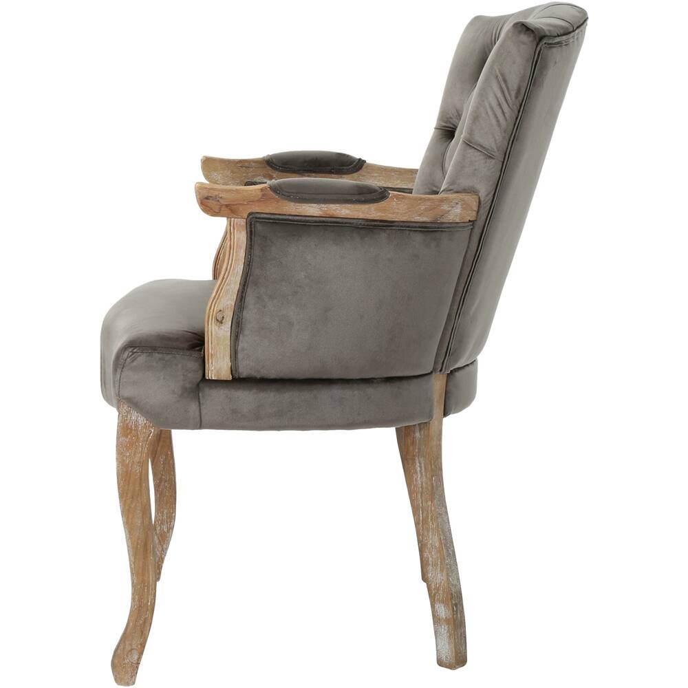 Angle View: Noble House - Presidio Fabric Dining Chair - Gray