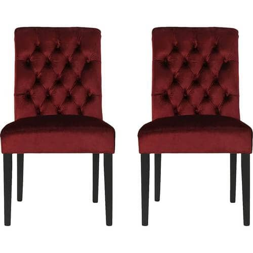 Noble House - Litchfield Dining Chair (Set of 2) - Garnet