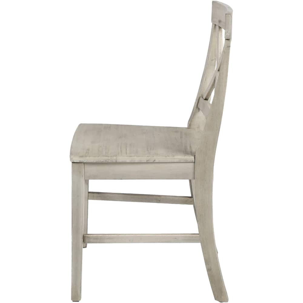 Angle View: Noble House - Sanibel Dining Chair (Set of 2) - Light Gray