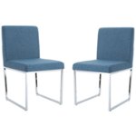 Front Zoom. Noble House - Colby Dining Chair (Set of 2) - Blue.