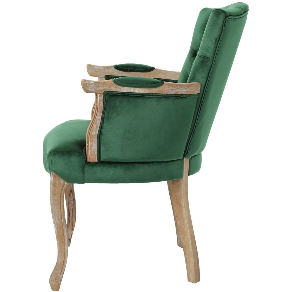 Angle View: Noble House - Webster Dining Chair (Set of 2) - Emerald