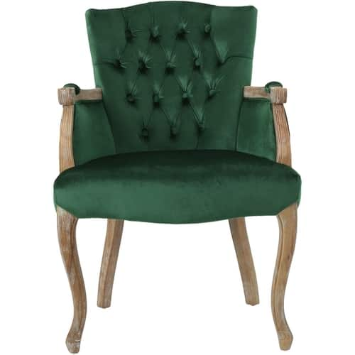 Noble House - Presidio Fabric Dining Chair - Emerald