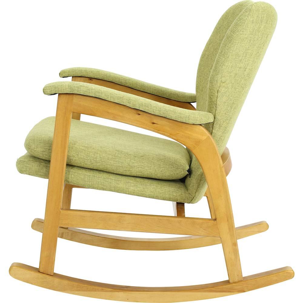 Best Buy Noble House Newton Rocking Chair Muted Green/Light Walnut 301990