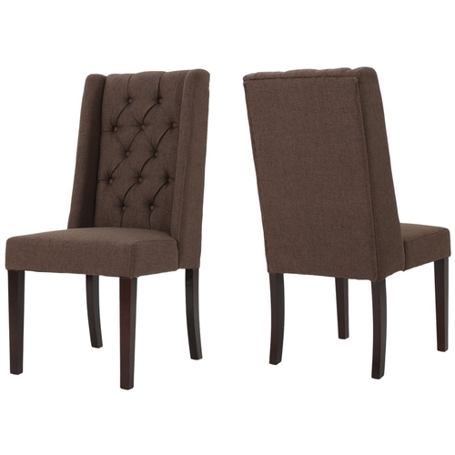 Noble House - Duval Dining Chairs (Set of 2) - Dark Brown