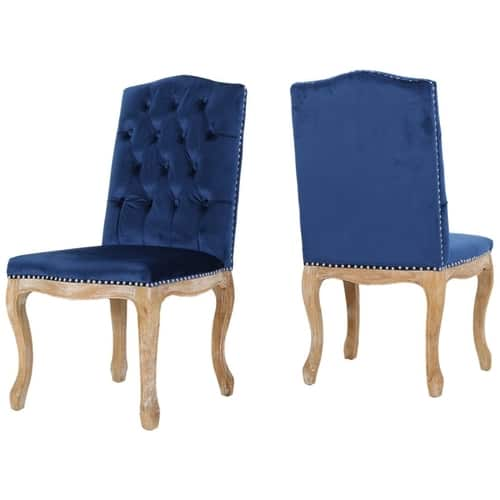 Noble House - Hartford Dining Chair (Set of 2) - Navy Blue