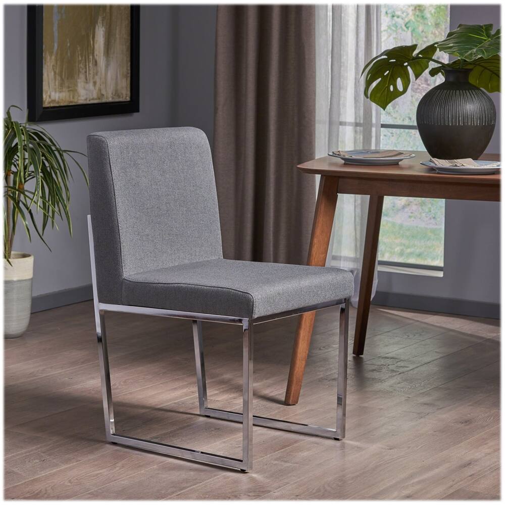 Left View: Noble House - Seaford Dining Chair (Set of 2) - Teal