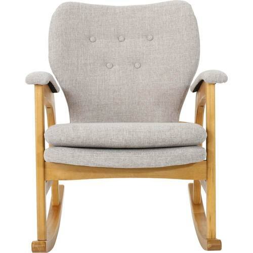 Noble House - Newton Rocking Chair - Wheat/Light Walnut