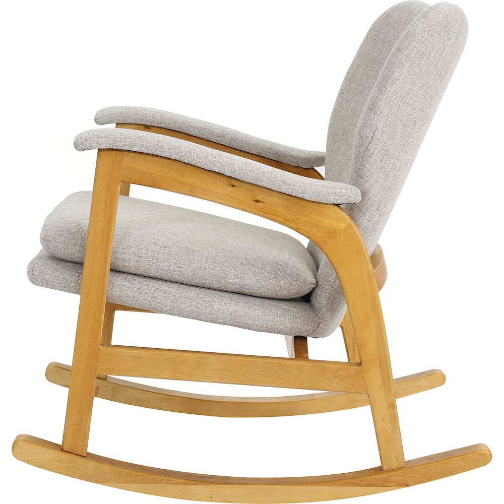 Best Buy Noble House Newton Rocking Chair Wheat/Light Walnut 301992