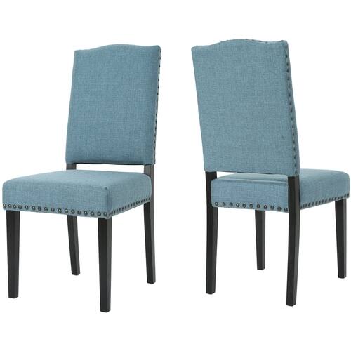 Noble House - Brookfield Fabric Dining Chair (Set of 2) - Blue