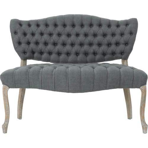 Noble House - Treadway Loveseat - Dark Gray/Antique