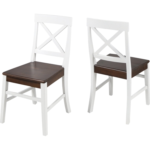 Noble House - Sanibel Dining Chair (Set of 2) - White/Walnut