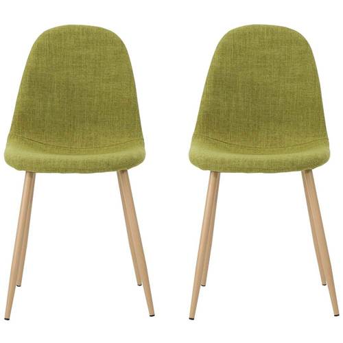 Noble House - Atkins Polyester Dining Chair (Set of 2) - Green