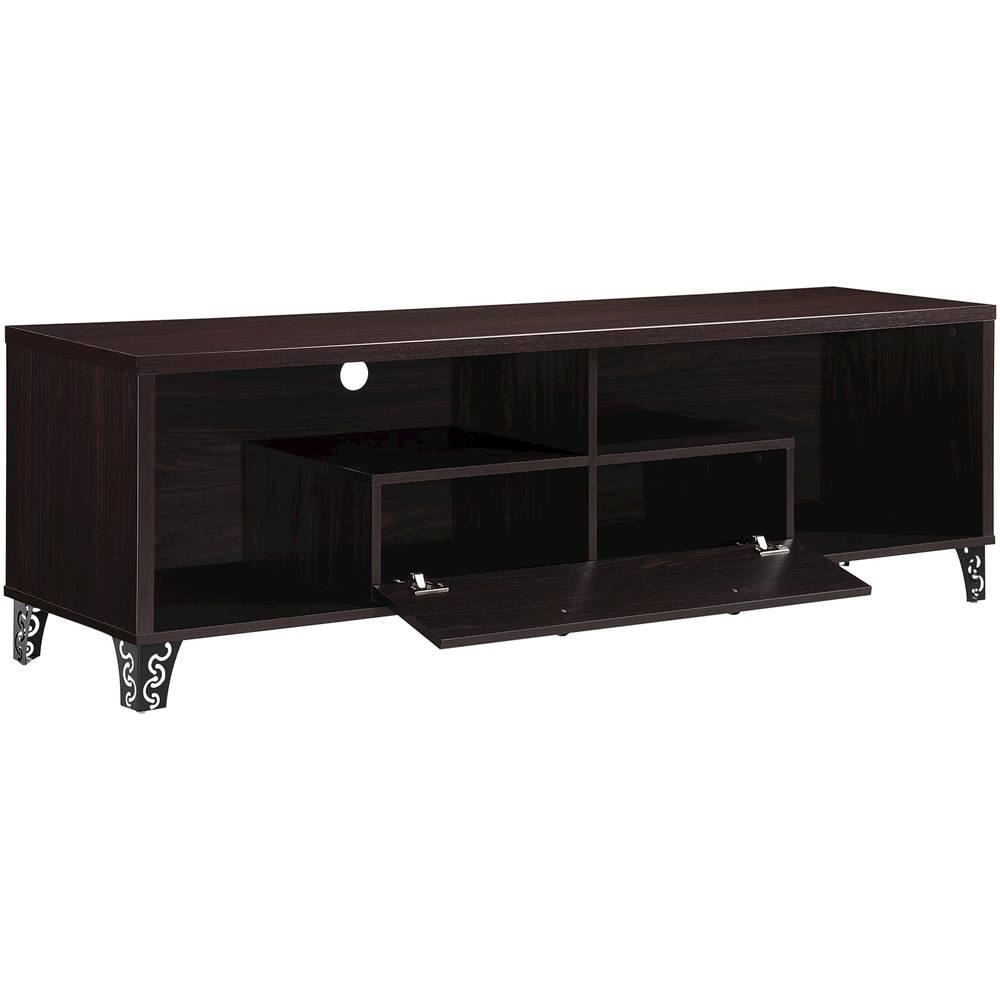 Angle View: Noble House - Roxana TV Cabinet - Dark Walnut