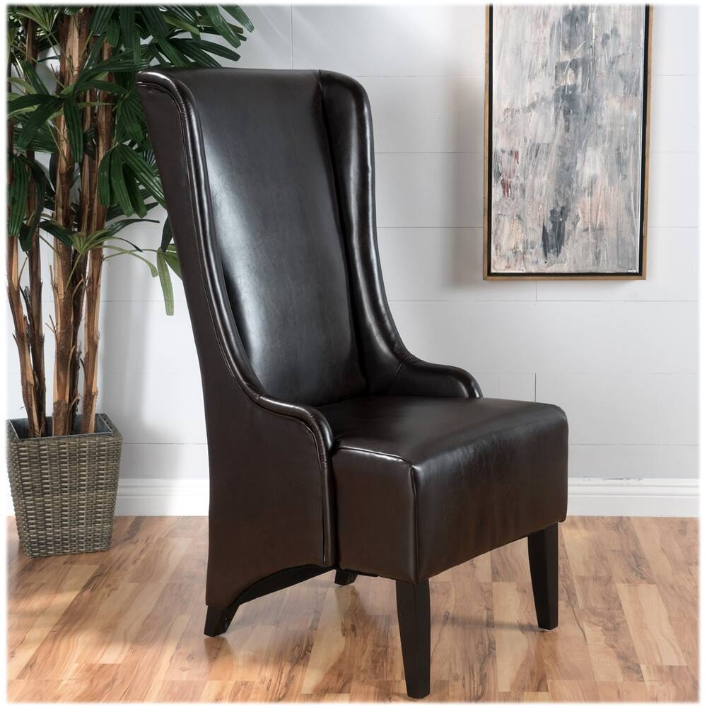 Left View: Noble House - Lorado Dining Chair - Brown