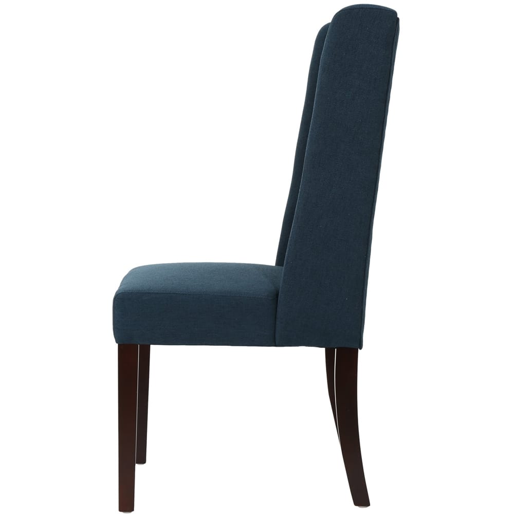 Angle View: Noble House - Duval Dining Chairs (Set of 2) - Navy Blue