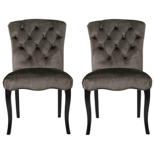 Noble House - Buchanan Polyester Dining Chair (Set of 2) - Gray