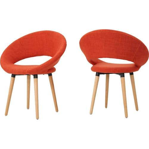 Noble House - Rimrock Dining Chair (Set of 2) - Muted Orange