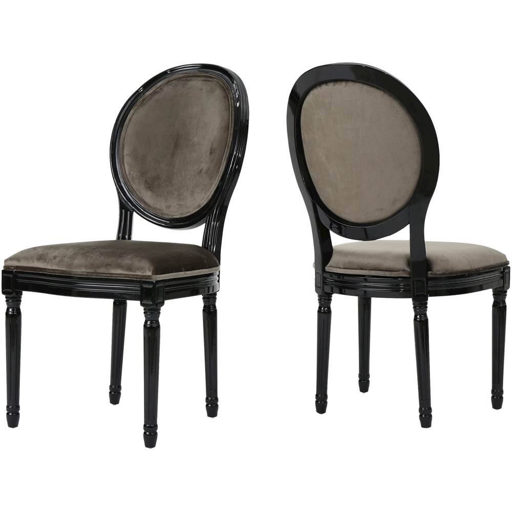 Best Buy Noble House Vera Dining Chair (Set of 2) Gray/Black 301349