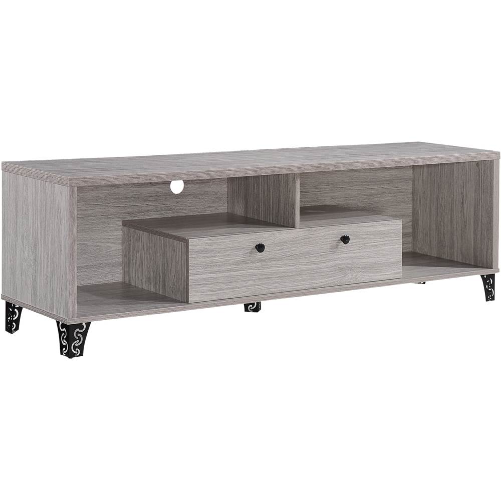 Angle View: Noble House - Coosa TV Cabinet for Most TVs Up to 64" - Gray Oak