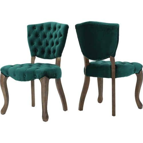 Noble House - Monroe Dining Chair (Set of 2) - Dark Green