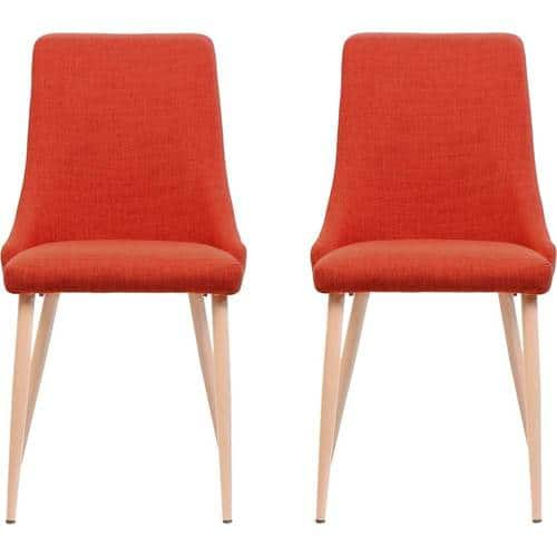 Noble House - Flynn Fabric Dining Chair (Set of 2) - Muted Orange