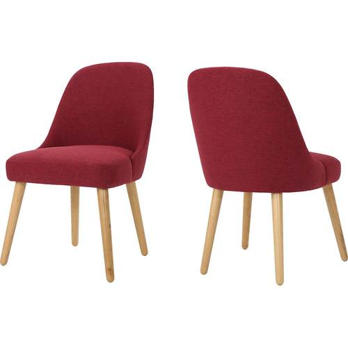 Noble House - Seaford Dining Chair (Set of 2) - Deep Red