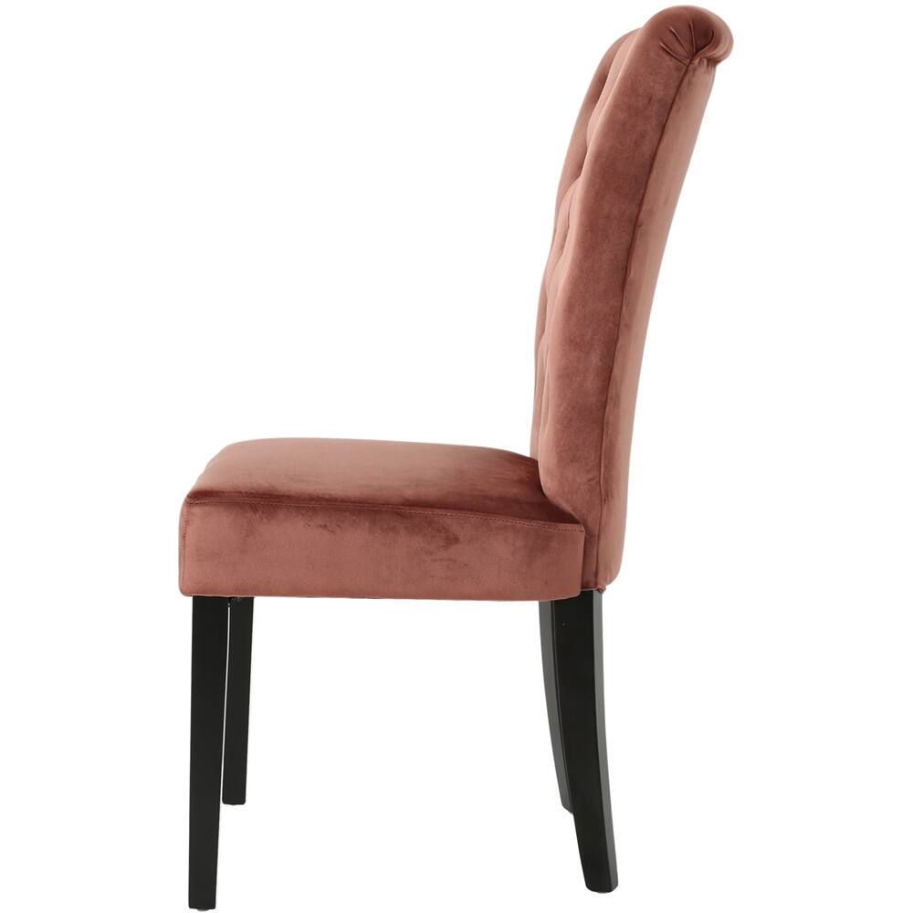 Angle View: Noble House - Evanston Dining Chair (Set of 2) - Blush