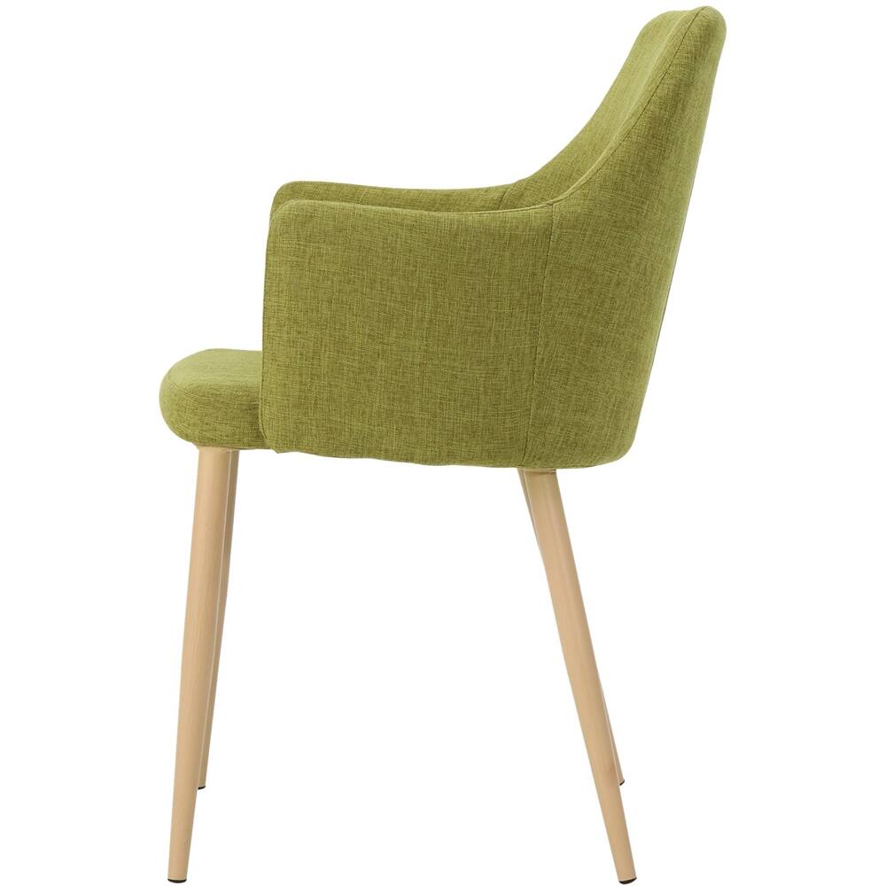 Angle View: Noble House - Grundy Fabric Dining Chair (Set of 2) - Green