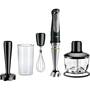 Braun - Multiquick 9 Hand Blender - Intense Black/Brushed Stainless Steel