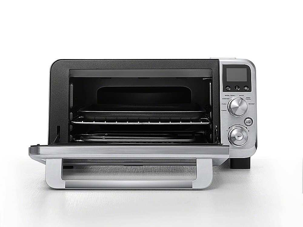 Left View: Cosori - Deluxe XLS 32qt Toaster Oven with Air Fryer Function - Black