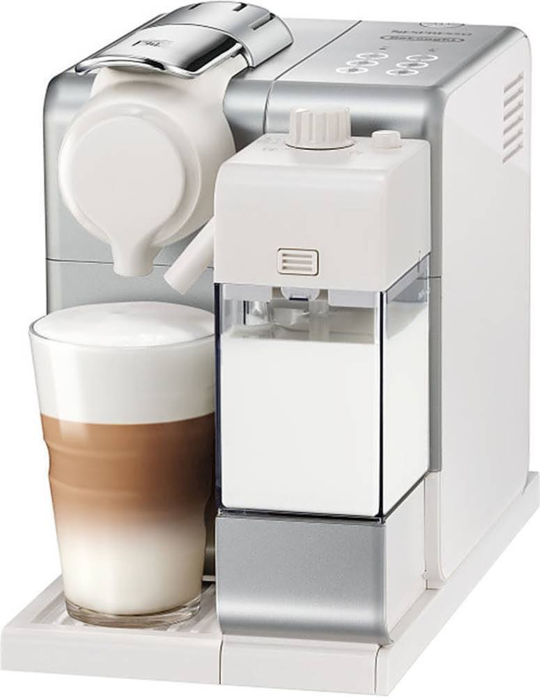 Angle View: Nespresso - DeLonghi VertuoLine Evoluo Coffee Maker and Espresso Machine with Aeroccino Milk Frother and Centrifusion technology - Titan