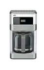 Front. Braun - BrewSense 12-Cup Coffee Maker - Stainless Steel/White.