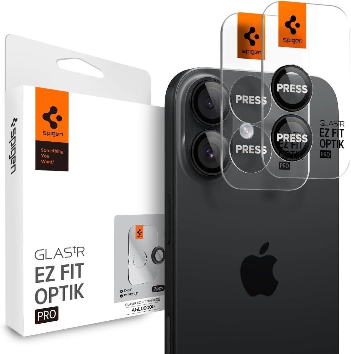 Spigen  
Something You Want!  

GLAS'IR  
EZ FIT  
OPTIK  
PRO  

PRESS  
PRESS  
PRESS  

EASY  
PERFECT  
2pcs  

GLAS'IR EZ FIT OPTIK PRO  
AGL00000