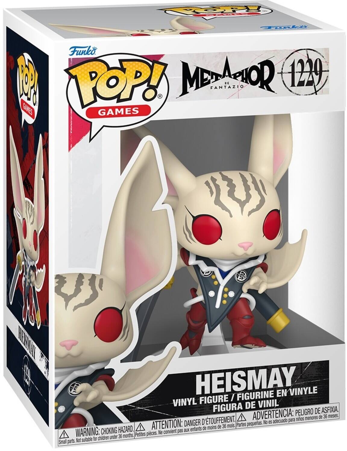 TOP Tinki Funko POP! METAPHOR FANTAZIO DE 1229 GAMES GAMES BENA C0 HEISMAY FIGURINE EN VINYLE FIGURE I VINYL DE VINIL FIGURA PELIGRO DE ASFIXIA. D'TOUFFEMENT. ADVERTENCIA: para niños menores de 36 meses. DANGER pequeras. No es adecuado HAZARD. ATTENTION: aux enfants de moins de 36 mois. Partes WARNING: CHOKING Petites pieces. Ne convient pas for children under 36 months Small parts. Not suitable