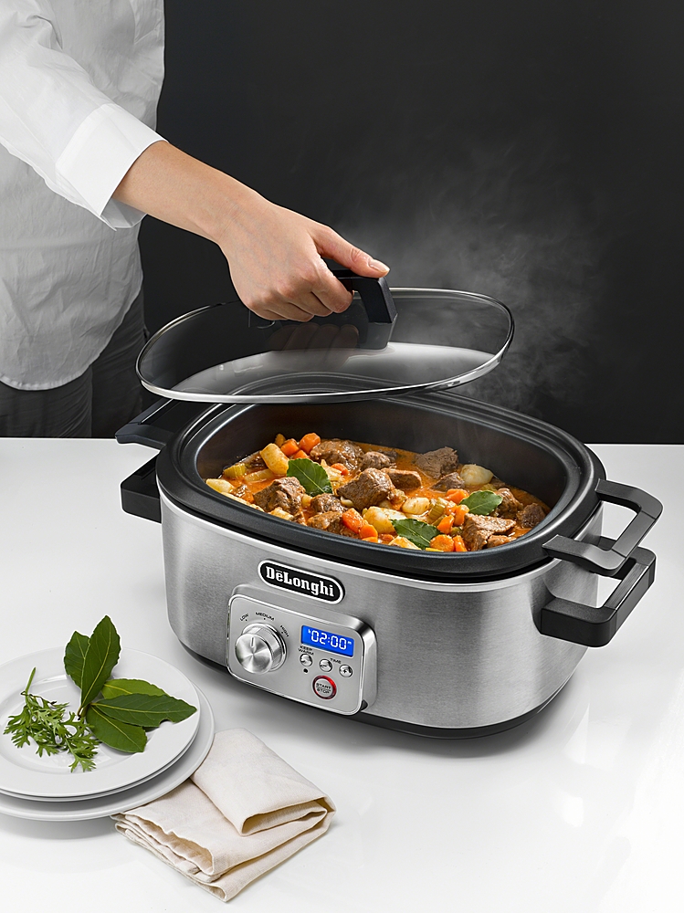 Best Buy De'Longhi 6qt Slow Cooker Stainless Steel CKS1660D