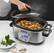 Left. De'Longhi - 6qt Slow Cooker - Stainless Steel.