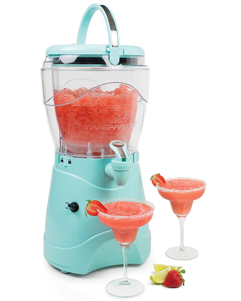 Angle. Nostalgia - MSB1AQ Margarator 128-Oz. Slush Drink Maker - Aqua.