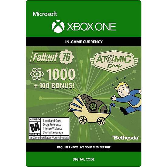 Fallout 76 1000 100 Bonus Atoms Digital 7LM 00060 KZP