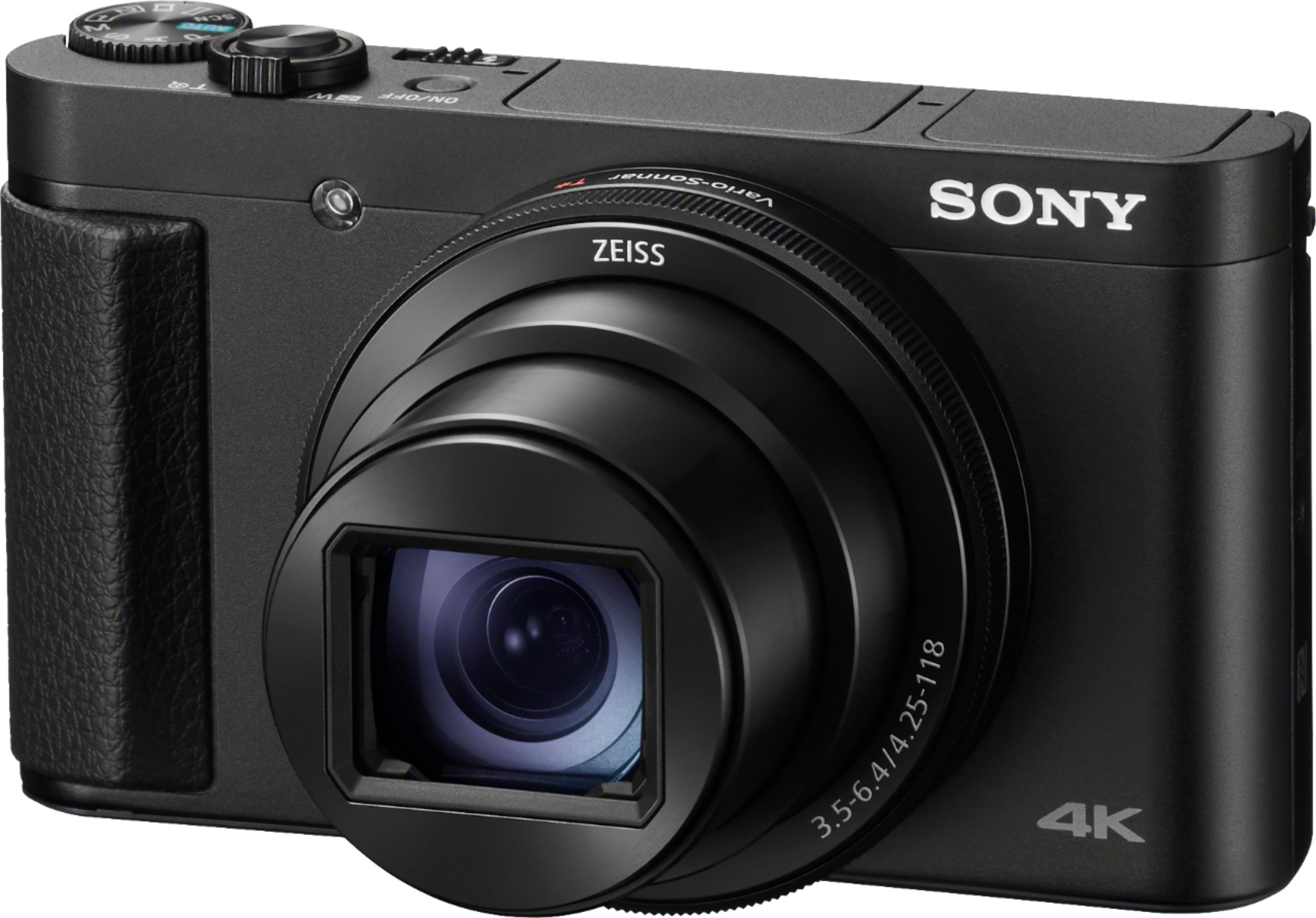 Left View: Sony - Cyber-shot HX99 18.2-Megapixel Digital Camera - Black