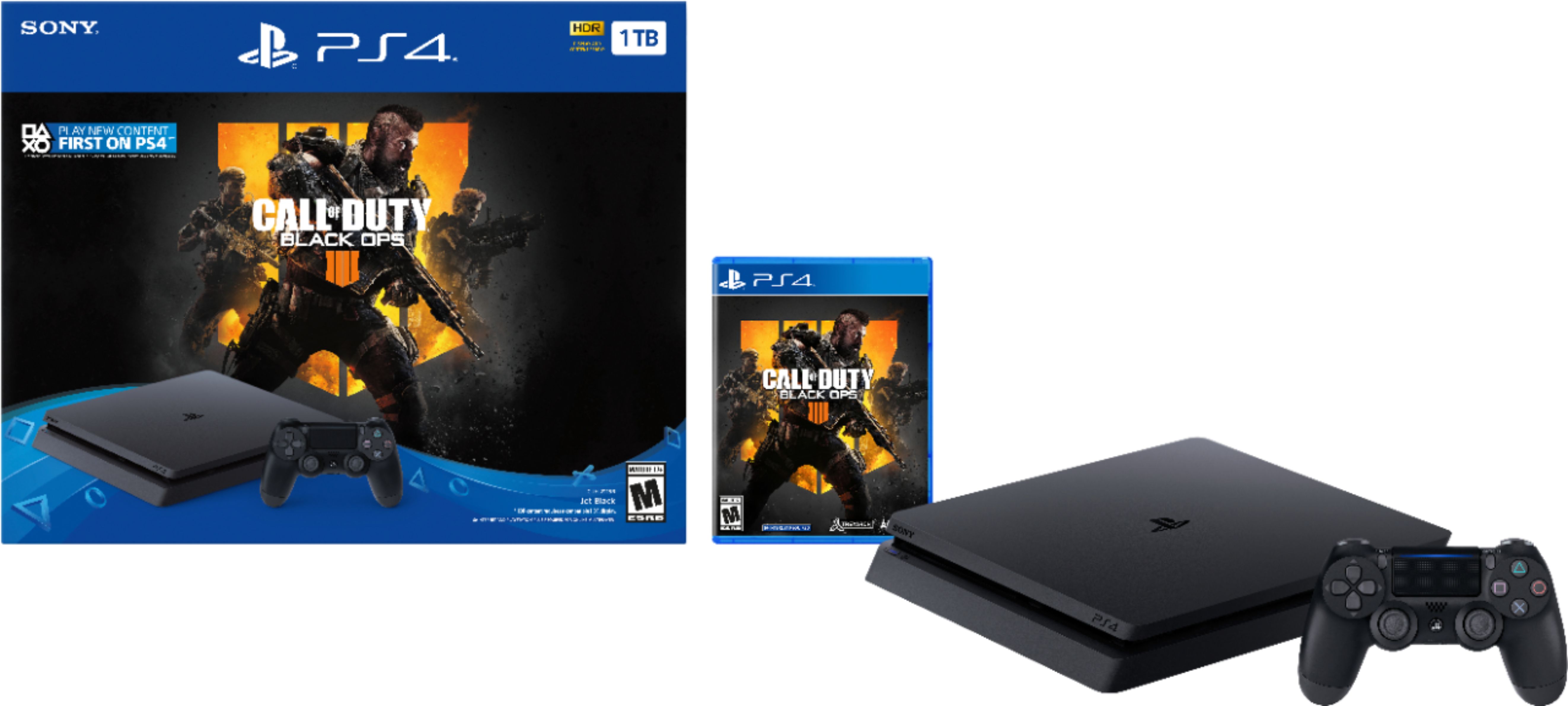 Sony PlayStation 1TB Call of Duty: Black Ops 4 Console Bundle Jet Black 3003223 Best Buy