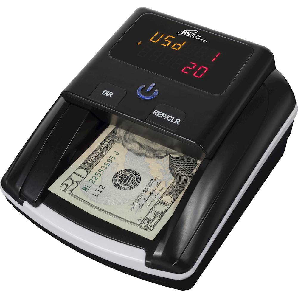 Left View: Royal Sovereign - Six-Way Counterfeit Detector