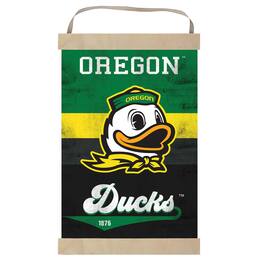 Jardine - Oregon Ducks Retro Logo Banner Sign - Green