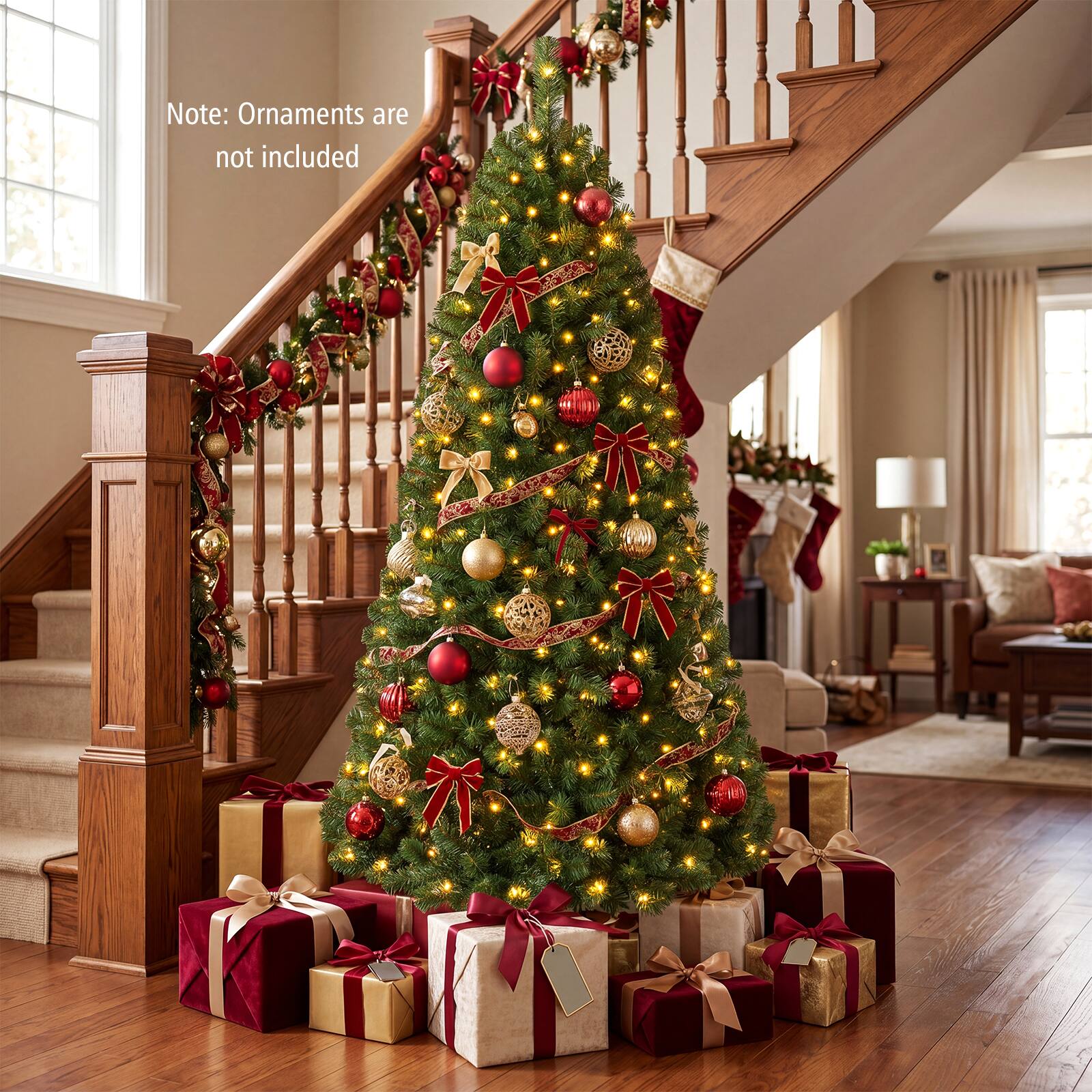 Note: Ornaments are not included