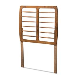 Baxton Studio - Carolyn Mid-Century Modern Finished Wood Twin Size Headboard - Ash Walnut