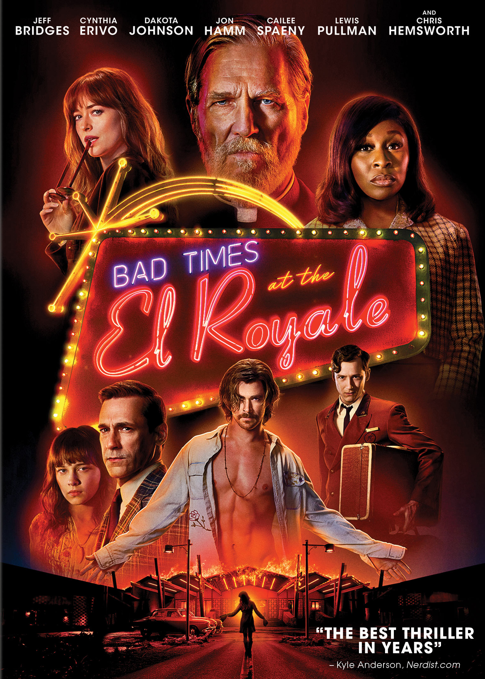 Image result for bad times at the el royale movie poster