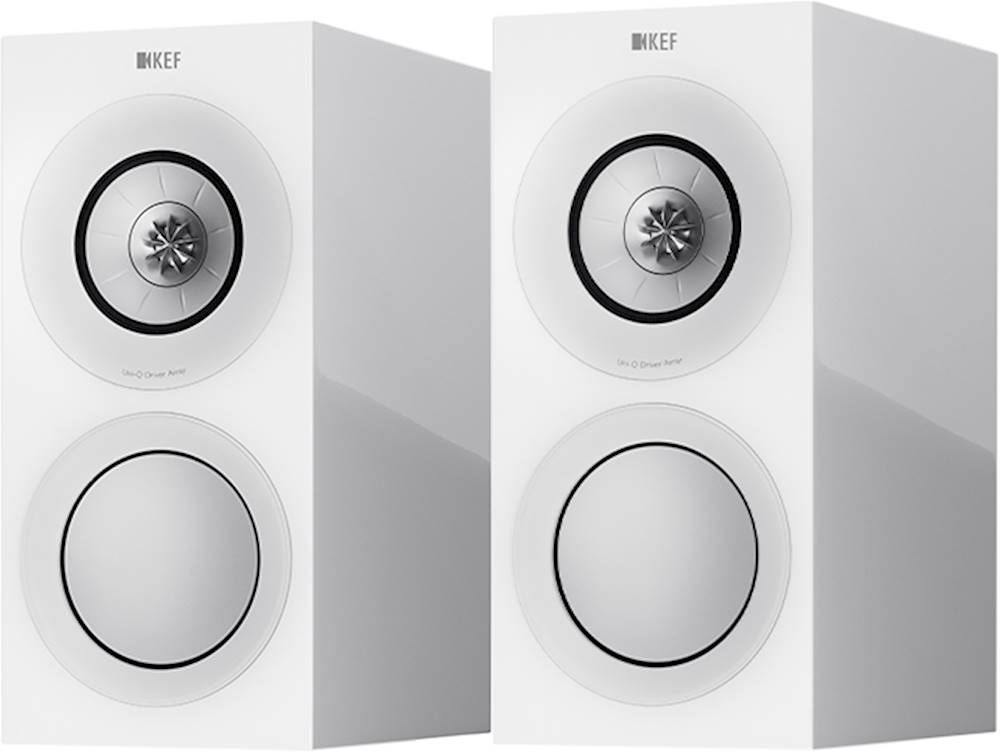 KEF R3 Series Passive Bookshelf Speakers (Pair) White Gloss - Best Buy