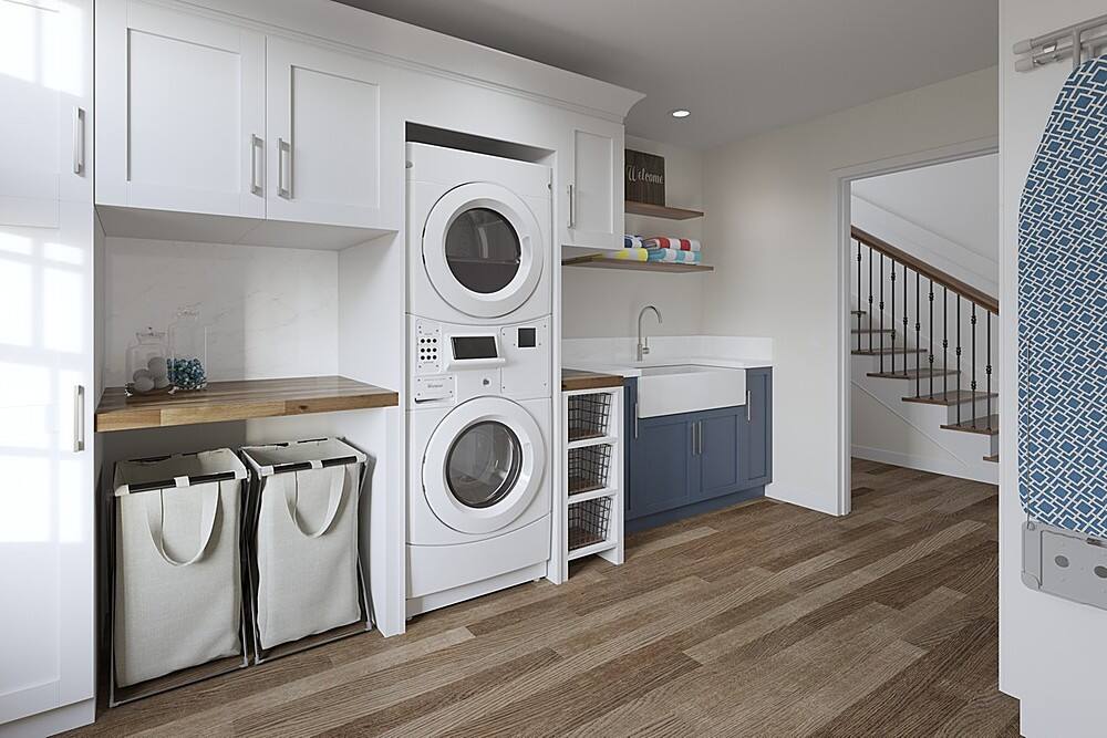 Alt View 13. Whirlpool - 3.1 Cu. Ft. Front Load Washer and 6.7 Cu. Ft. Gas Dryer with Space Saving Configuration - White.